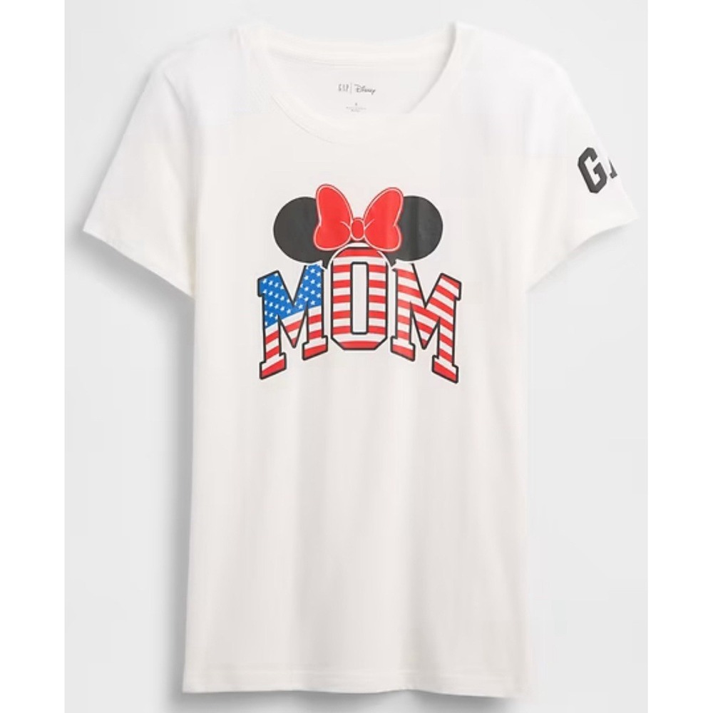Gap Disney Minnie Mouse Shirt Women Mom White NWT Size XL